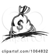 Clipart Dollar Symbol Money Bag 6 Royalty Free Vector Illustration by Vector Tradition SM