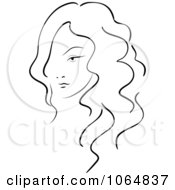 Clipart Sketched Woman 4 Royalty Free Vector Illustration