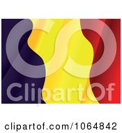 Clipart Waving Romania Flag Royalty Free Vector Illustration
