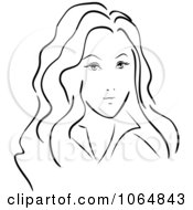 Clipart Sketched Woman 1 Royalty Free Vector Illustration