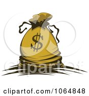 Poster, Art Print Of Dollar Symbol Money Bag 3