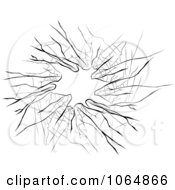 Clipart Shattered Glass Royalty Free Vector Illustration