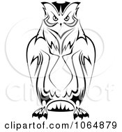 Poster, Art Print Of Owl Logo Black And White 4