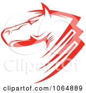 Poster, Art Print Of Strong Red Horse Head 1