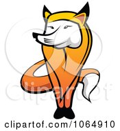 Clipart Standing Fox 2 Royalty Free Vector Illustration