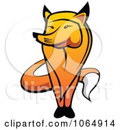 Clipart Standing Fox 1 Royalty Free Vector Illustration by Vector Tradition SM