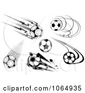 Clipart Soccer Icons 1 Royalty Free Vector Illustration