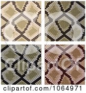 Clipart Snake Prints Royalty Free Vector Illustration