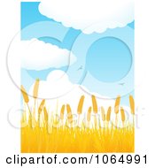 Poster, Art Print Of Birds Flying Over A Golden Wheat Field