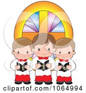 Poster, Art Print Of Trio Of Singing Altar Boys