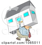 Man Carrying A House