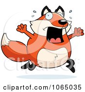 Poster, Art Print Of Chubby Fox Running Scared