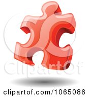 Clipart 3d Puzzle Piece 1 Royalty Free Vector Illustration