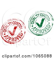 Poster, Art Print Of Quality Control Approved Stamps