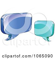 Poster, Art Print Of 3d Shiny Chat Balloons 3