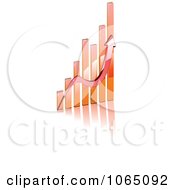 Clipart Bar Graph And Arrow 6 Royalty Free Vector Illustration