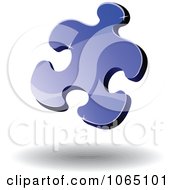 Clipart 3d Puzzle Piece 3 Royalty Free Vector Illustration