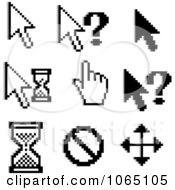 Clipart Computer Cursors 1 Royalty Free Vector Illustration