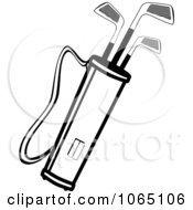 Clipart Golf Bag Royalty Free Vector Illustration