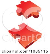 Clipart 3d Puzzle Pieces 1 Royalty Free Vector Illustration by Vector Tradition SM