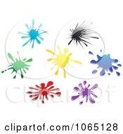 Poster, Art Print Of Colorful Splats 1