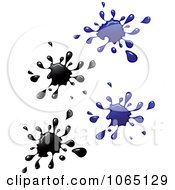 Clipart Colorful Splats 4 Royalty Free Vector Illustration by Vector Tradition SM