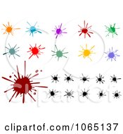 Clipart Colorful Splats 2 Royalty Free Vector Illustration by Vector Tradition SM