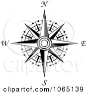 Clipart Compass Face 1 Royalty Free Vector Illustration