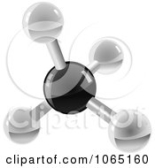 Clipart 3d Molecule 2 Royalty Free Vector Illustration