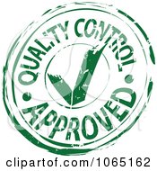 Poster, Art Print Of Green Quality Control Approved Stamp
