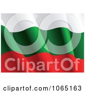 Clipart Waving Bulgaria Flag Royalty Free Vector Illustration