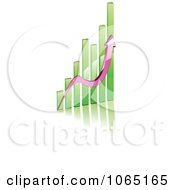 Clipart Bar Graph And Arrow 8 Royalty Free Vector Illustration by Vector Tradition SM