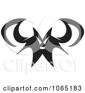Clipart Menacing Flying Bat 1 Royalty Free Vector Illustration by Arena Creative #COLLC1065183-0094