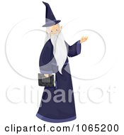 Poster, Art Print Of Wizard Carrying A Book