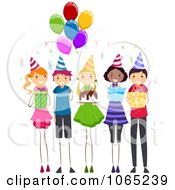 Poster, Art Print Of Children At A Birthday Party