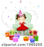 Poster, Art Print Of Birthday Girl With Presents 2