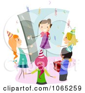 Poster, Art Print Of Girl Arriving At A Surprise Birthday Party