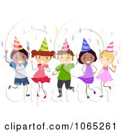 Poster, Art Print Of Birthday Kids Dancing