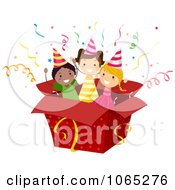 Poster, Art Print Of Birthday Kids In A Box