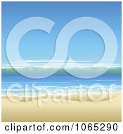 Poster, Art Print Of Ocean Landscape With White Sand