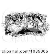Clipart Stone Mountain Confederates Royalty Free Vector Illustration by Johnny Sajem