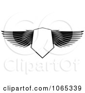 Clipart Shield With Wings 12 Royalty Free Vector Illustration