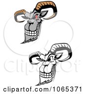 Clipart Evil Goats Royalty Free Vector Illustration