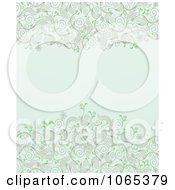 Poster, Art Print Of Blue Floral Background