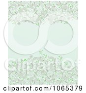 Clipart Blue Floral Background Royalty Free Vector Illustration