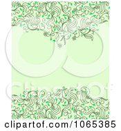 Clipart Green Floral Background Royalty Free Vector Illustration