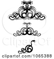 Clipart Black Snake Design Elements Royalty Free Vector Illustration