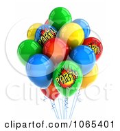 Poster, Art Print Of 3d Helium Party Balloons
