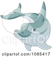 Poster, Art Print Of Happy Dolphin Swimming