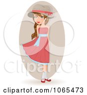 Poster, Art Print Of Girl In A Pink Dress